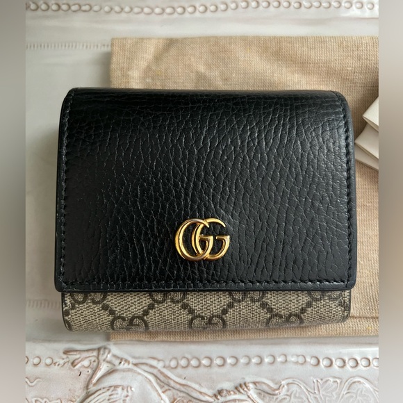 GUCCI GG Marmont Supreme Compact Wallet - Picture 3 of 12